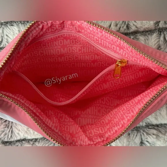 Moschino Pink and White Women's cosmetic Bag/ purse - Picture 6 of 6